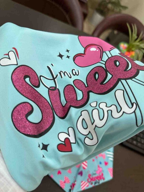 Sweet Girl Long Pants And Short Sleeve Top Snug Fit Pajama Set - Image 6