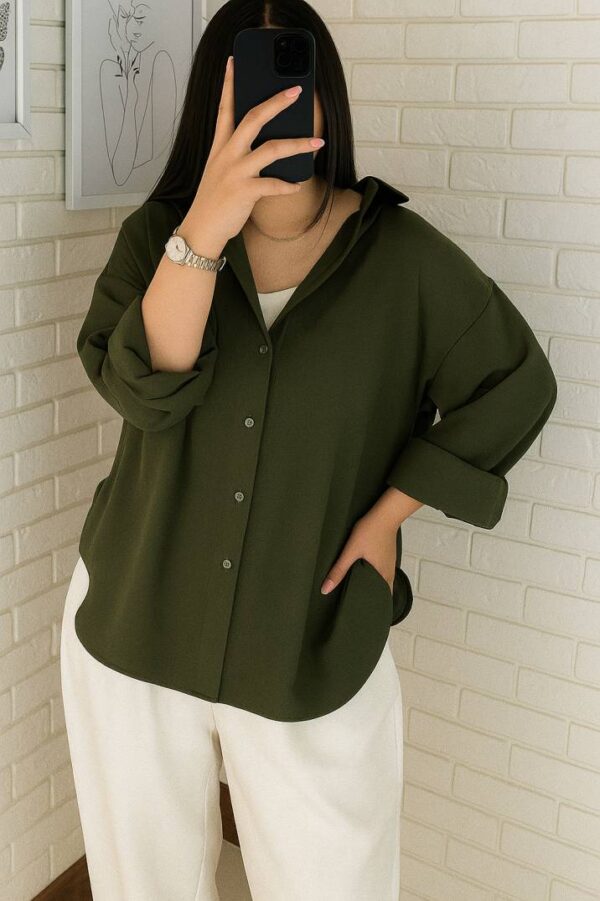 Turkish Oversized Premium Button-Up Shirt Pant 2Pis - Image 5