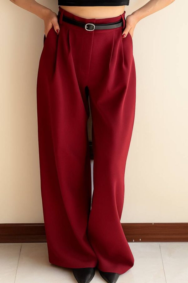 NoirEdge Crepe Pant for women - Image 2