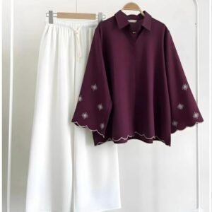 Scalloped Star Embroidery Set 2pcs